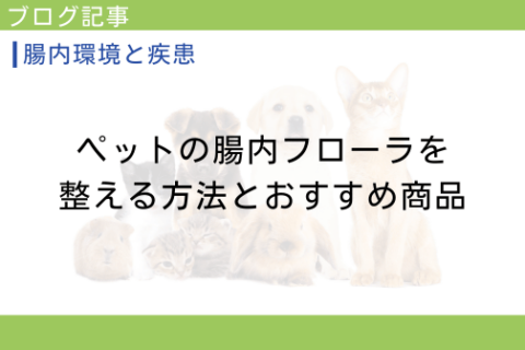 ペットの腸内フローラを整える方法とおすすめ商品